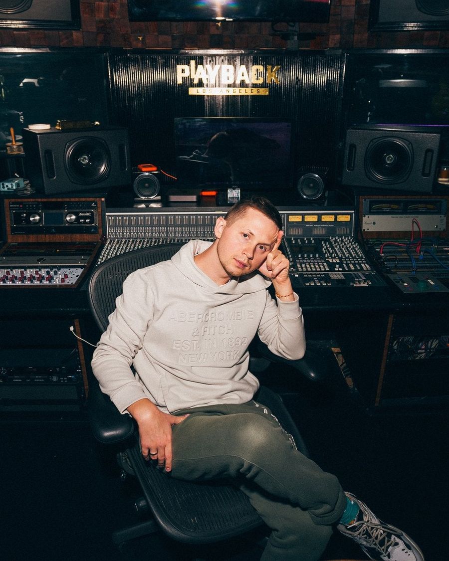 Ivan Meshcheriakov in the recording studio